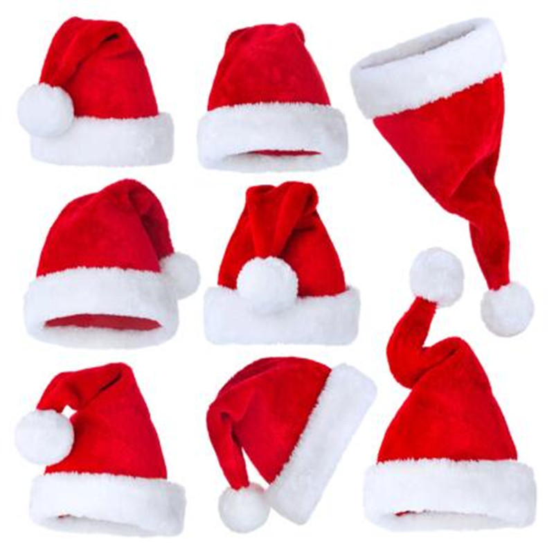 Santa Hat Plush - Christmas Series Supplies Plush Hat Santa