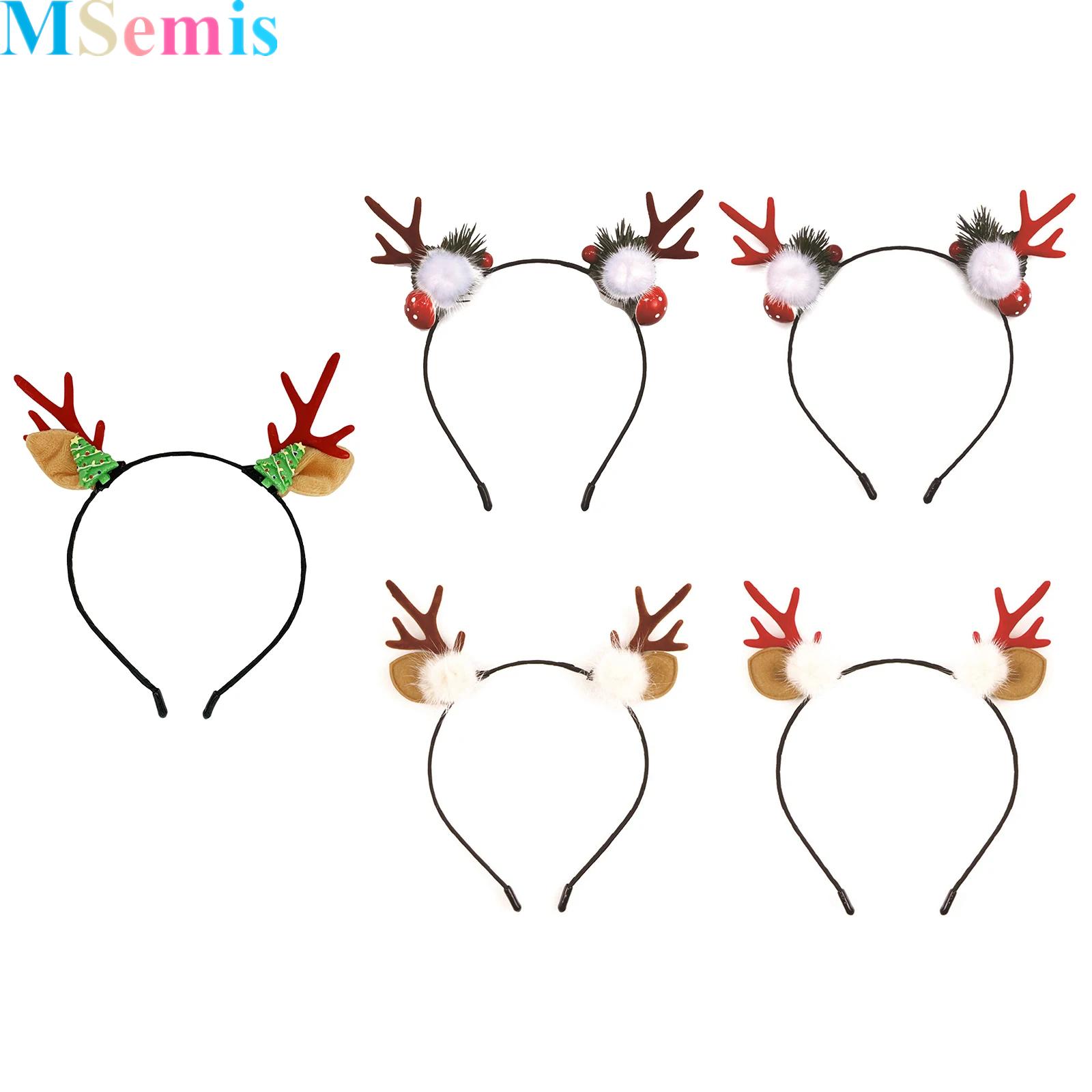 Reindeer Antlers Headband - Reindeer Antlers Deer Ears Headband for