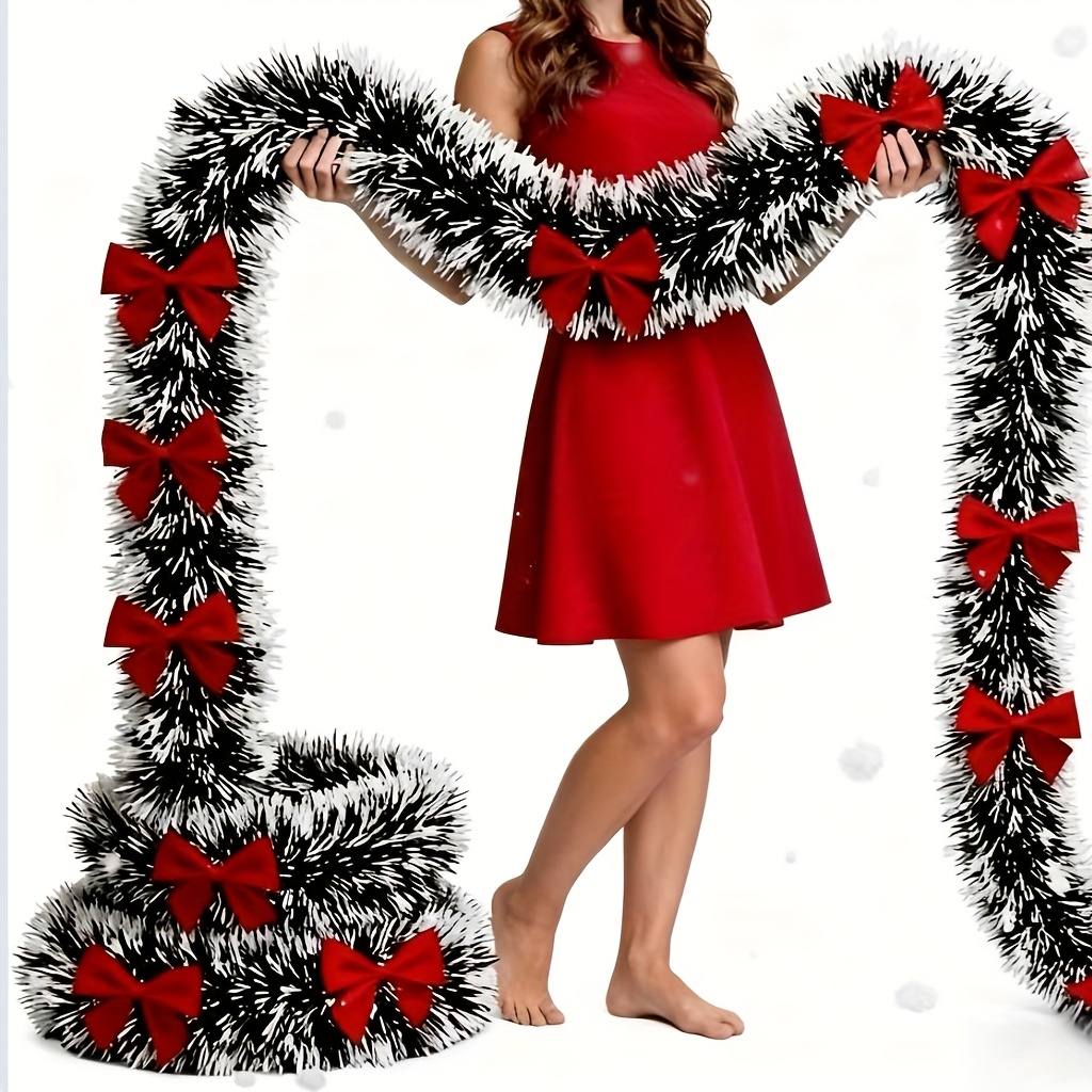 Tinsel Garland Decoration - Artificial Christmas Garland Xmas Tinsel Garlands