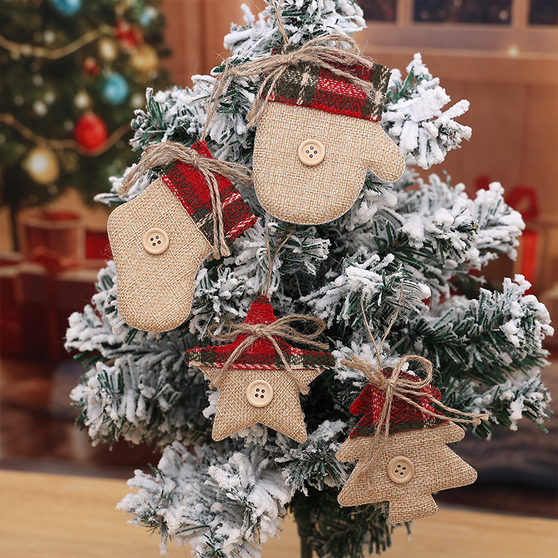 Christmas Stocking Hanging - 4Pcs Christmas Tree Decoration Hanging Ornaments