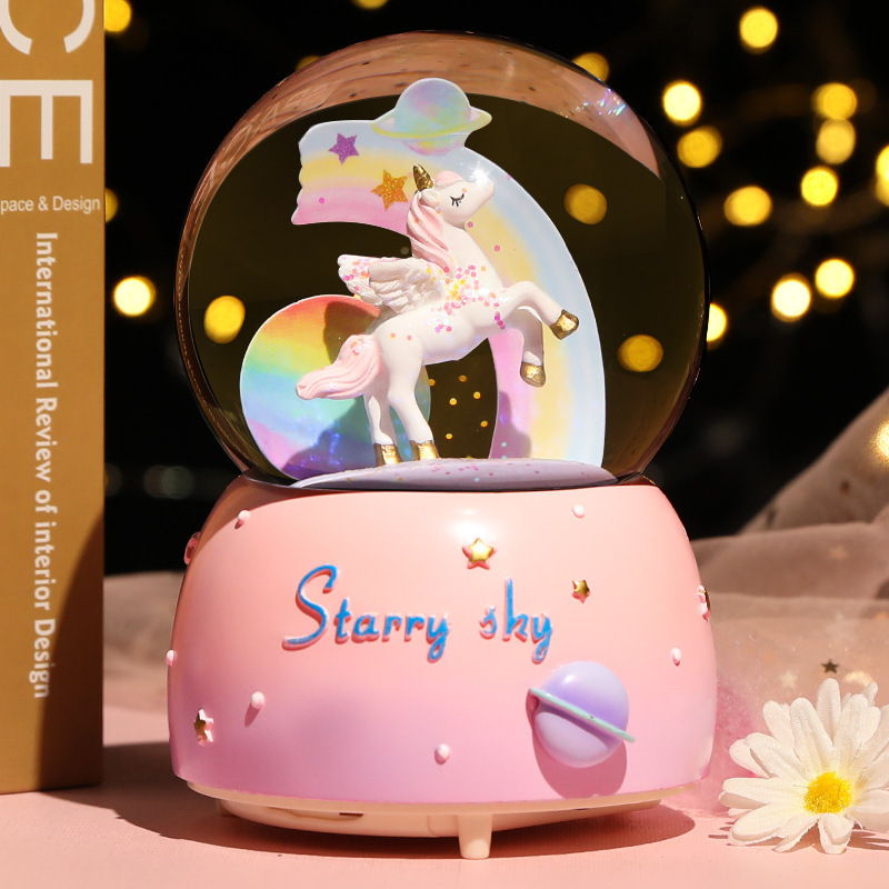 Snow Globe Musical - New Crystal Ball Music Box Girl