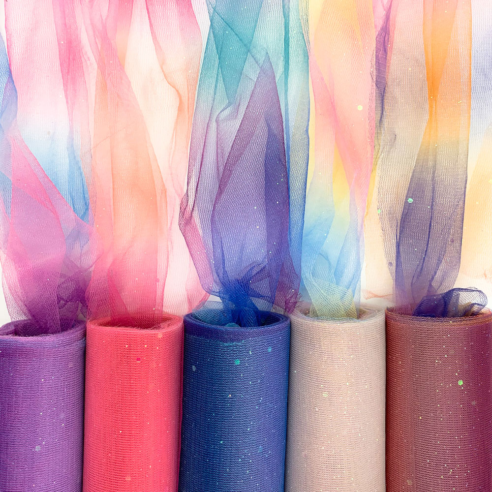 10Yards Rainbow Glitter Tulle  - Christmas Table Runner 评论和价格