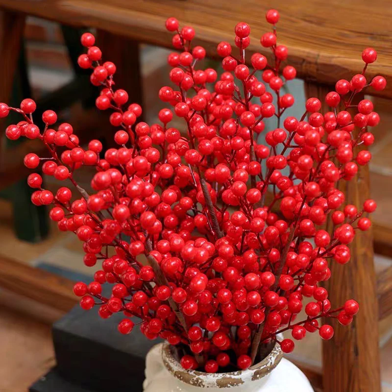 5/100x Artificial Red Berries  - Christmas Wreath Fake 评论和价格