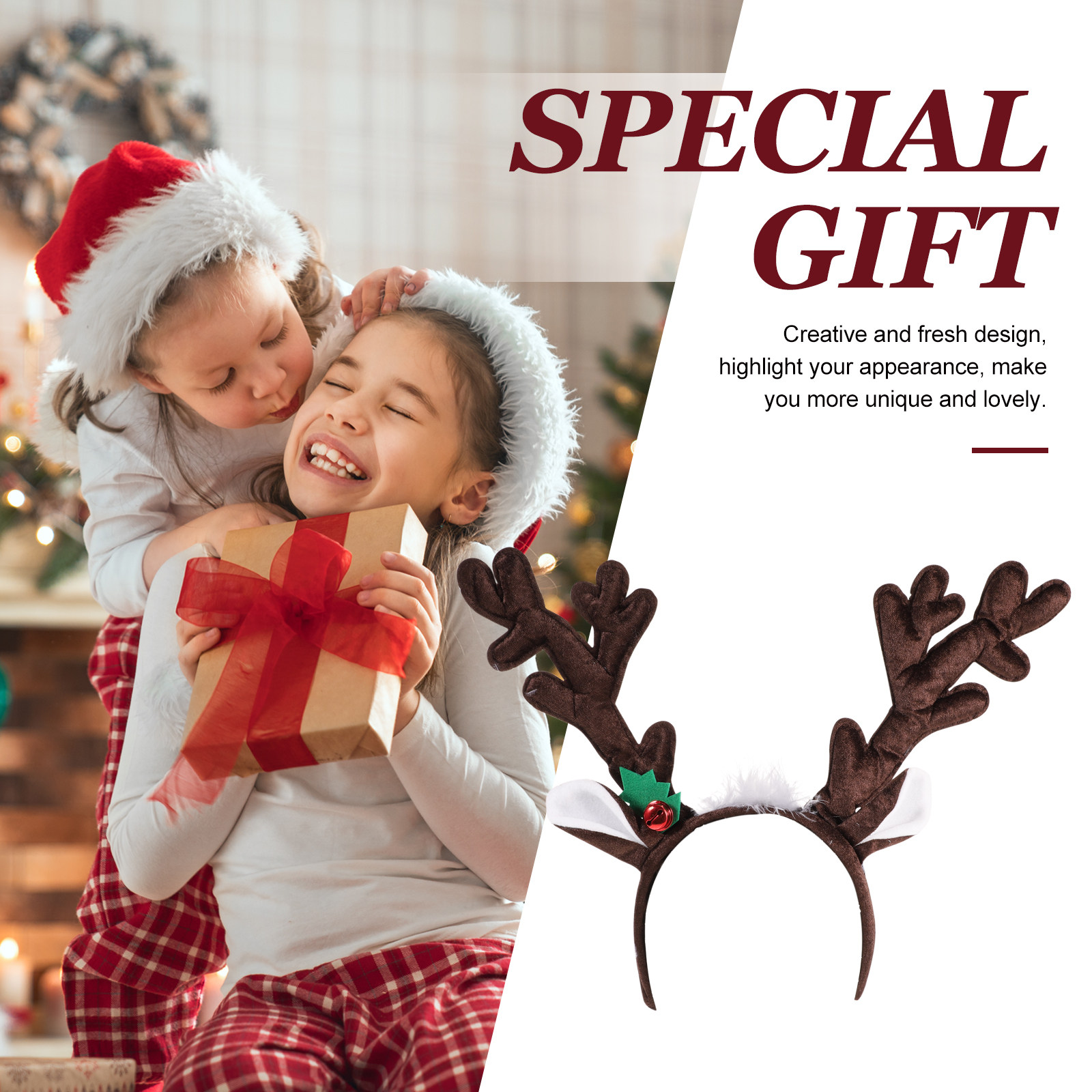 Reindeer Antlers Headband Chri - Reindeer Antlers Headband 评论和价格