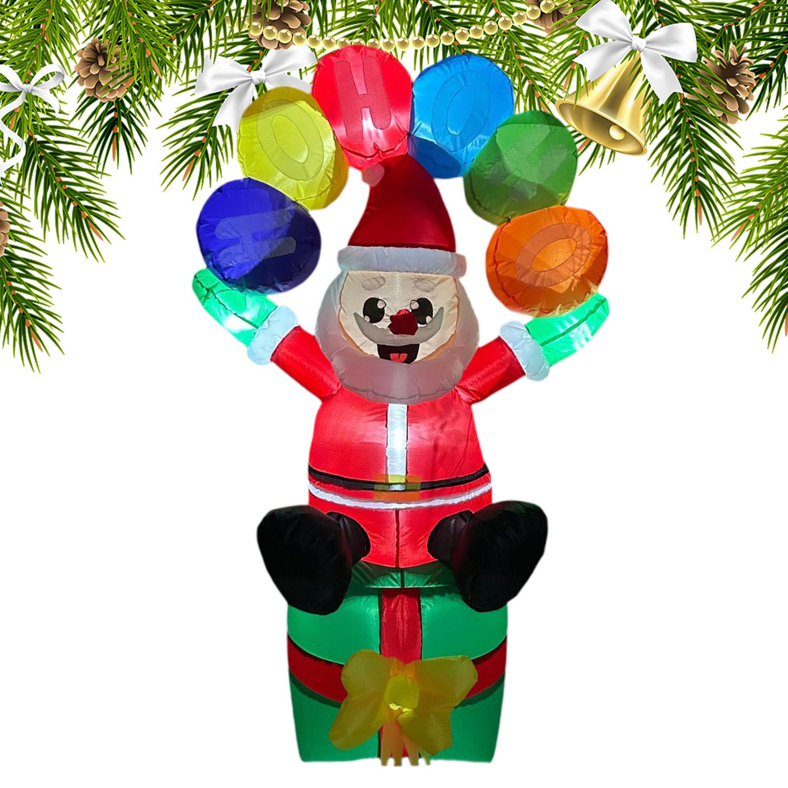 Blow Up Santa Inflatable Decor - Christmas Lights Outdoor 评论和价格