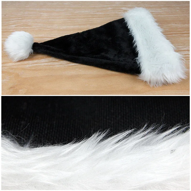 Unisex Xmas Black Plush Christ - Santa Hat Plush 评论和价格
