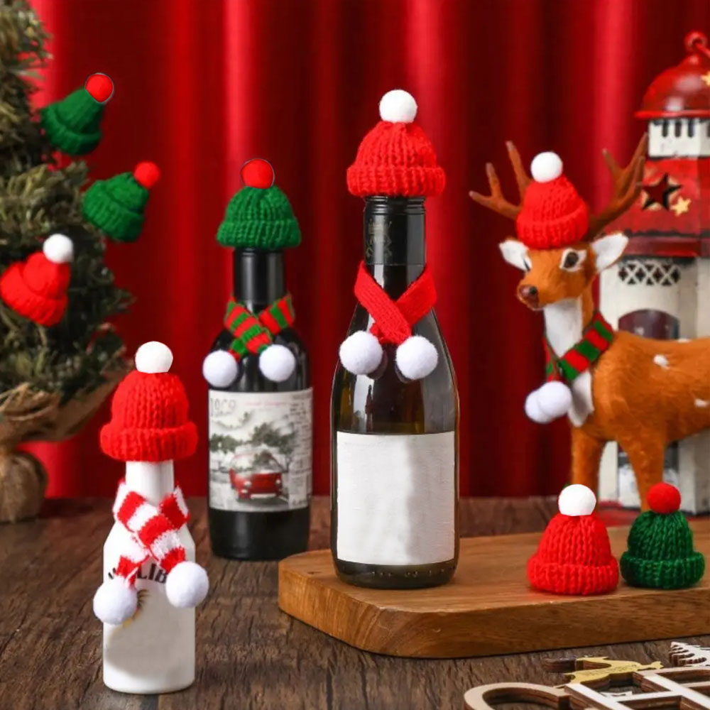 10Pcs 3.5x5cm Mini Christmas K - Santa Hat Plush 评论和价格