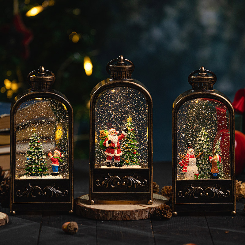 Christmas Decorations Wind Lan - Snow Globe Musical 评论和价格
