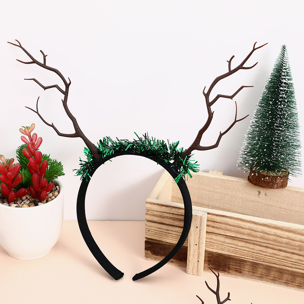 16Pcs Christmas Antler Headban - Reindeer Antlers Headband 评论和价格