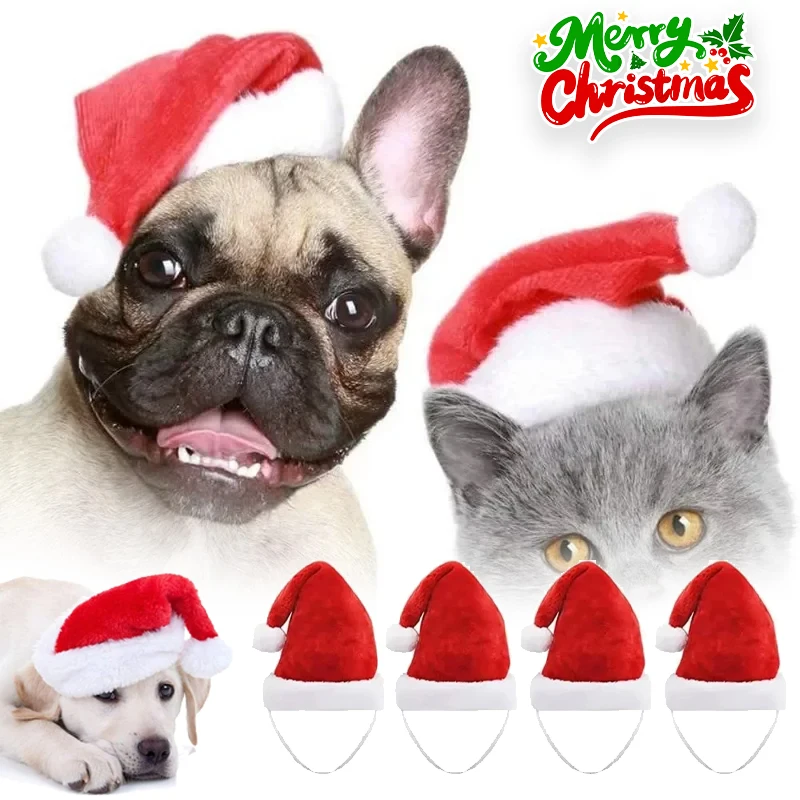Christmas Pet Santa Hat Red Pl - Santa Hat Plush 评论和价格