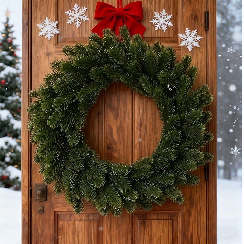 1pc Artificial Christmas Wreat - Christmas Wreath Fake 评论和价格