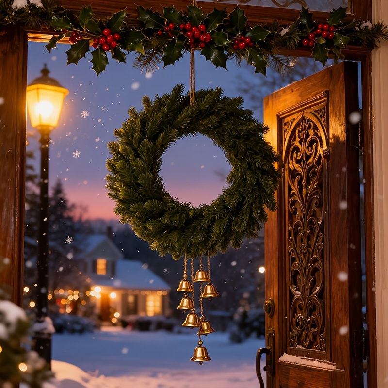 1pc Artificial Christmas Wreat - Christmas Wreath Fake 评论和价格