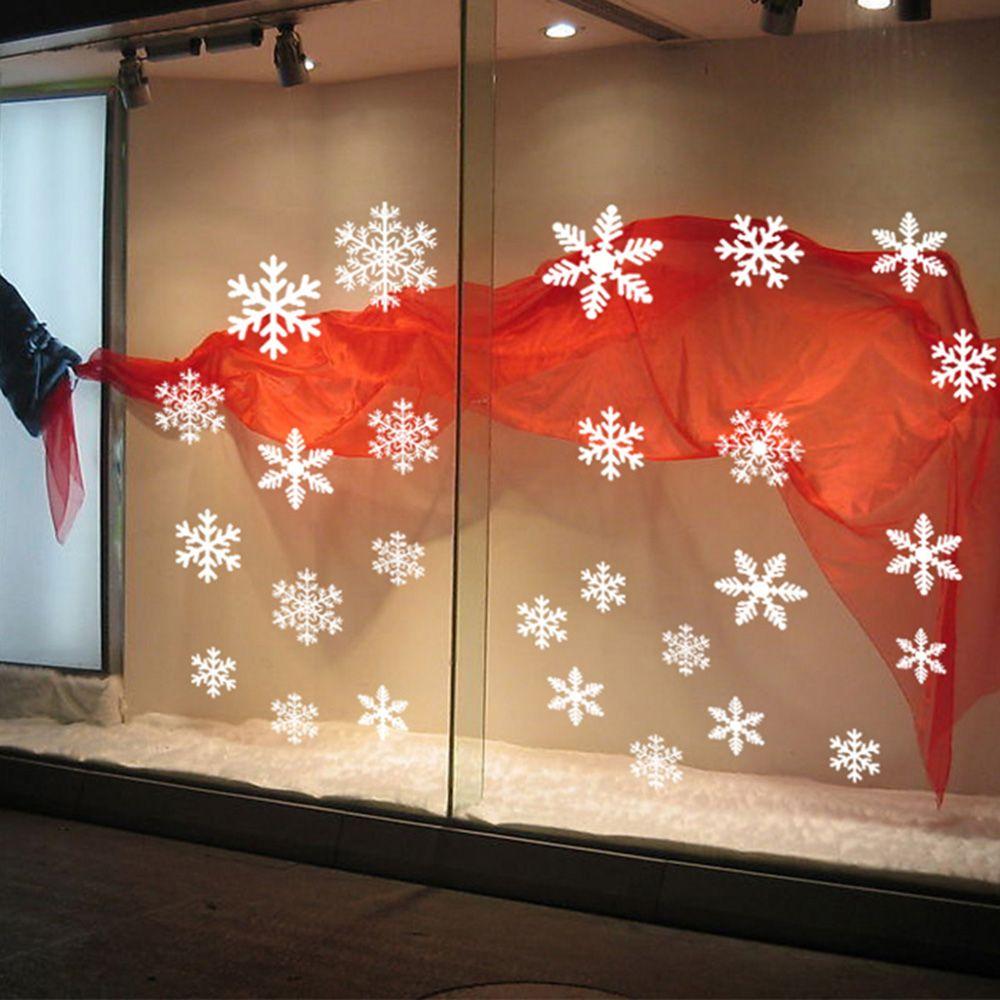 27/38PCS Gift Xmas  Festival S - Snowflake Window Decal 评论和价格