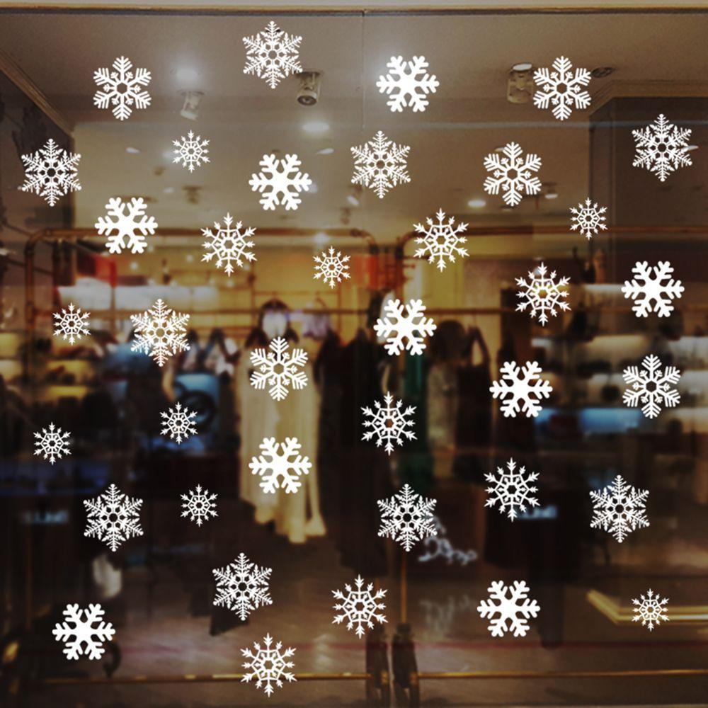 27/38PCS Gift Xmas  Festival S - Snowflake Window Decal 评论和价格