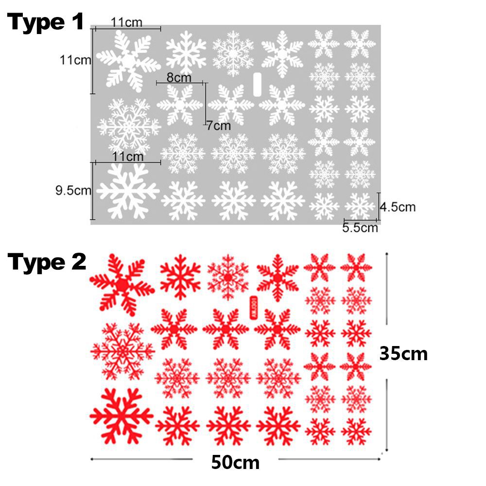 27/38PCS Gift Xmas  Festival S - Snowflake Window Decal 评论和价格