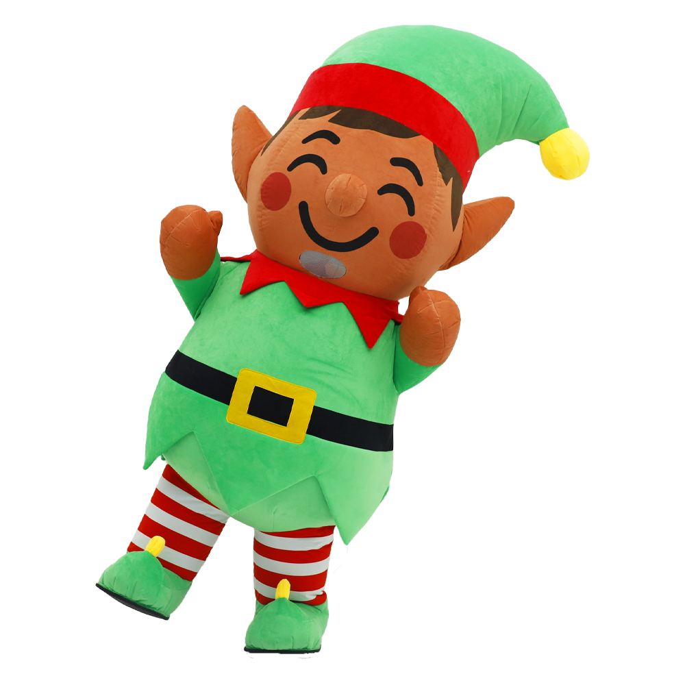Inflatable Christmas Elf Plush - Elf Costume Christmas 评论和价格