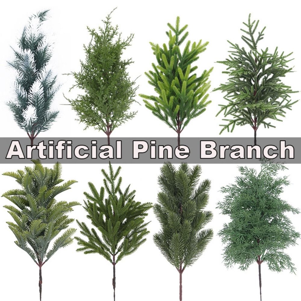 Green Artificial Pine Branch C - Christmas Wreath Fake 评论和价格