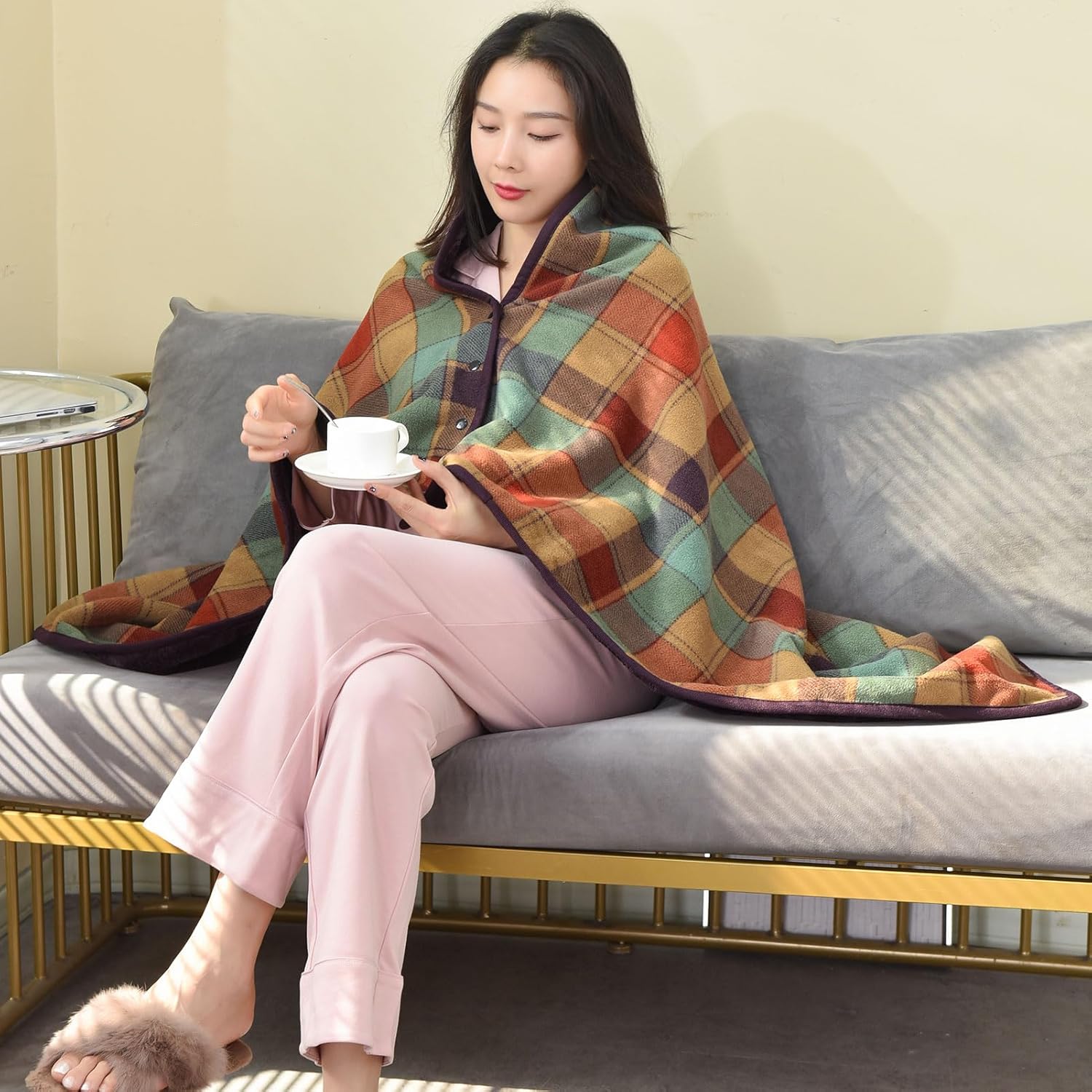 Wearable Blanket Throw Plush F - Christmas Throw Blanket 评论和价格