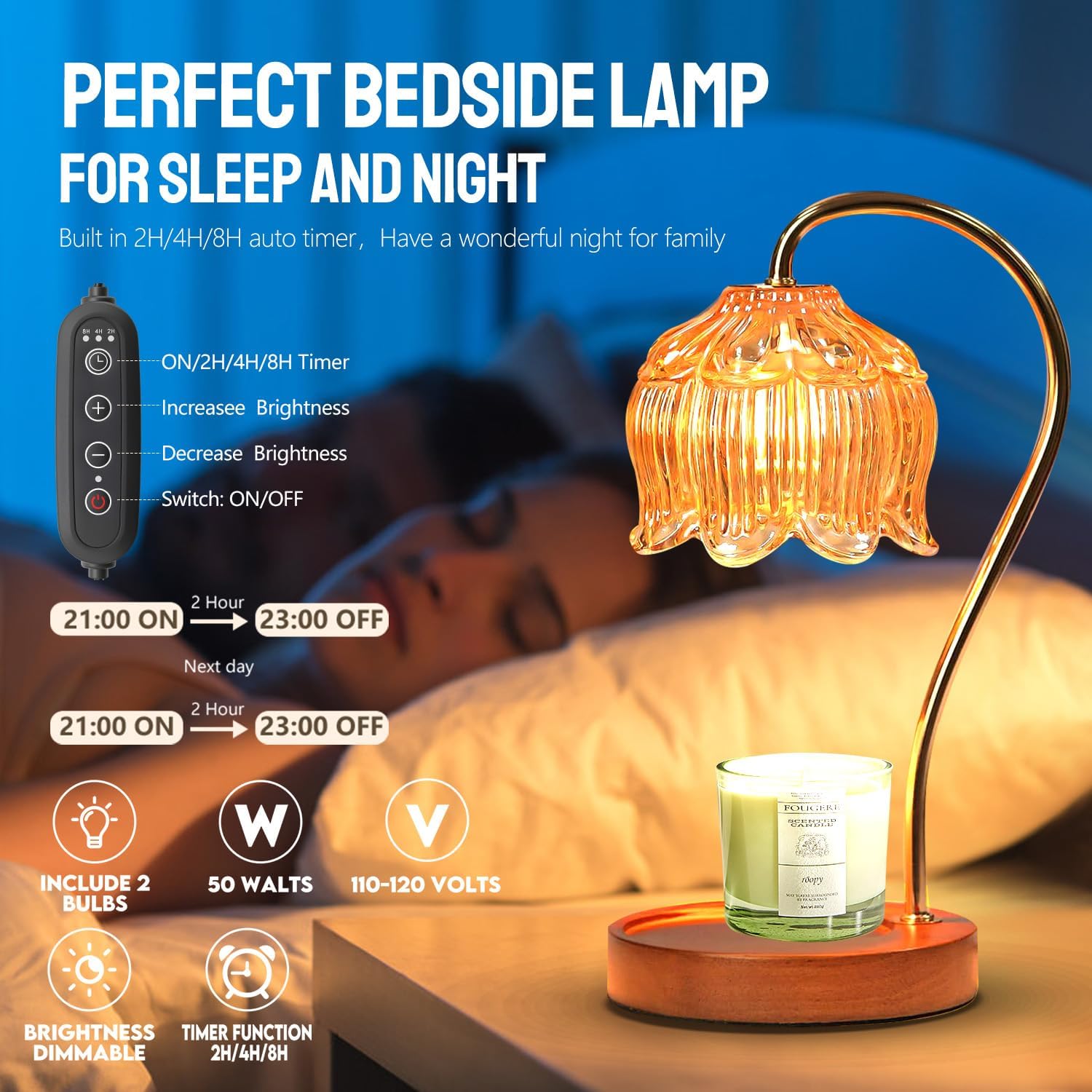 Candle Warmer Lamp with Timer  - Holiday Candle Set 评论和价格