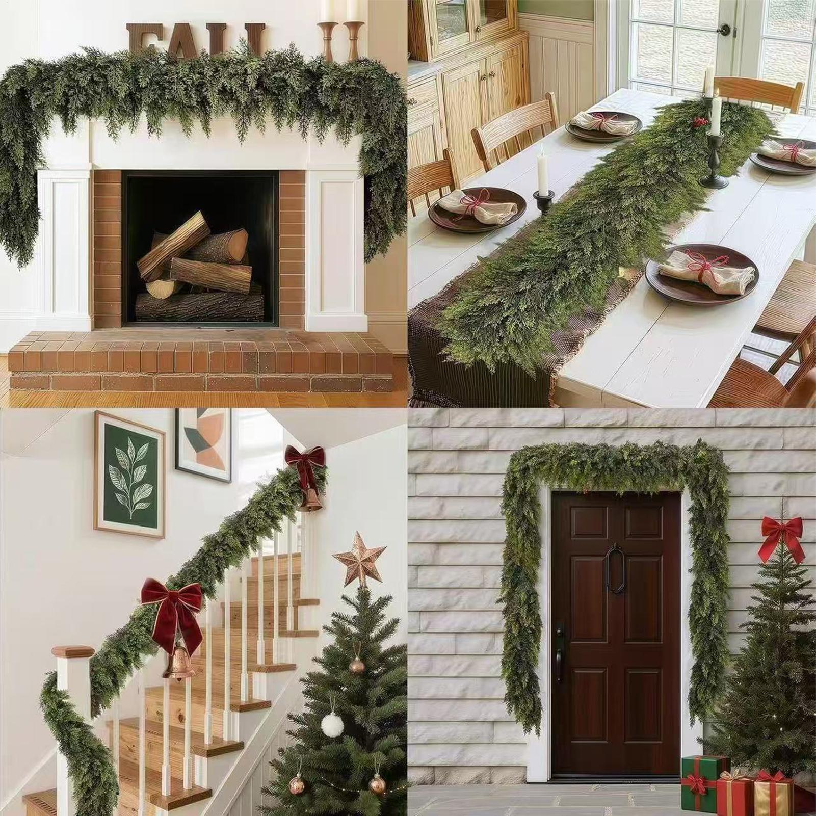 Christmas Garlands Artificial  - Christmas Wreath Fake 评论和价格