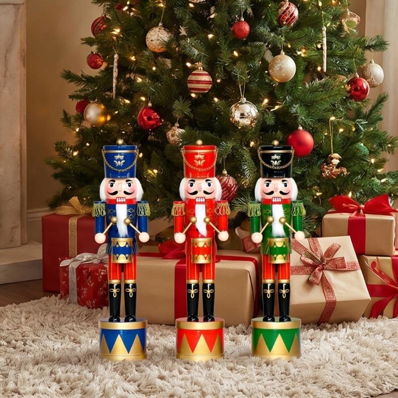 36Cm Wooden Nutcrackers Drum S - Nutcracker Figurine 评论和价格
