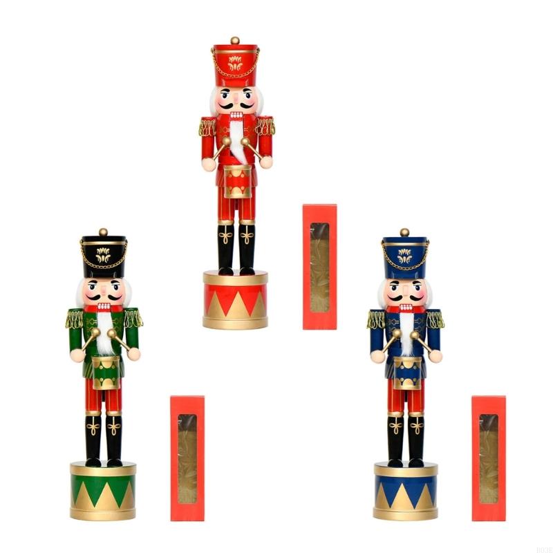 36Cm Wooden Nutcrackers Drum S - Nutcracker Figurine 评论和价格