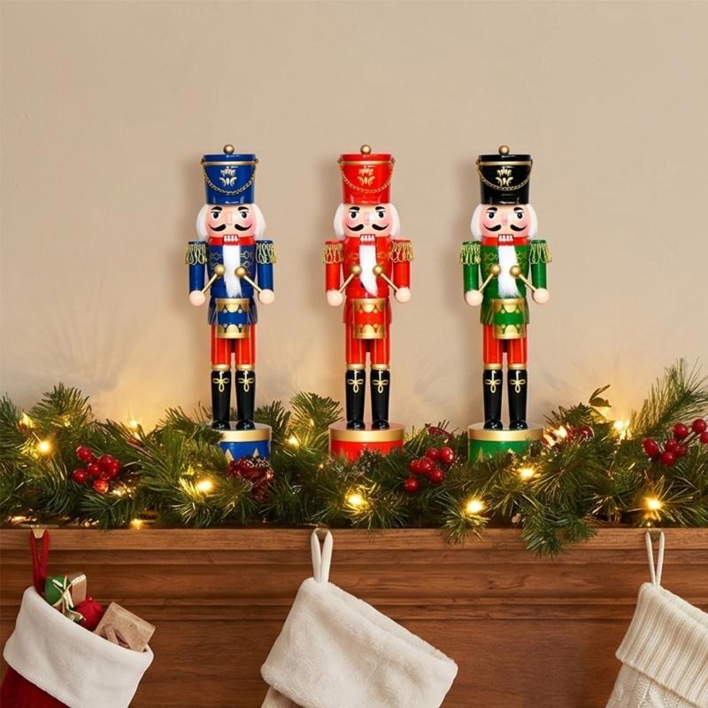 36Cm Wooden Nutcrackers Drum S - Nutcracker Figurine 评论和价格
