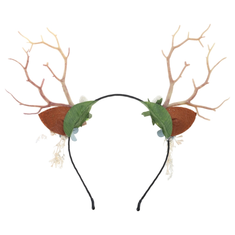 Branch Reindeer Antler Hair Ho - Reindeer Antlers Headband 评论和价格