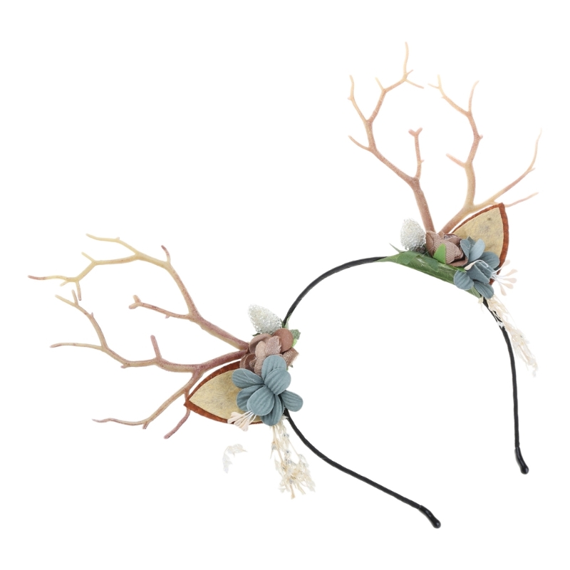 Branch Reindeer Antler Hair Ho - Reindeer Antlers Headband 评论和价格