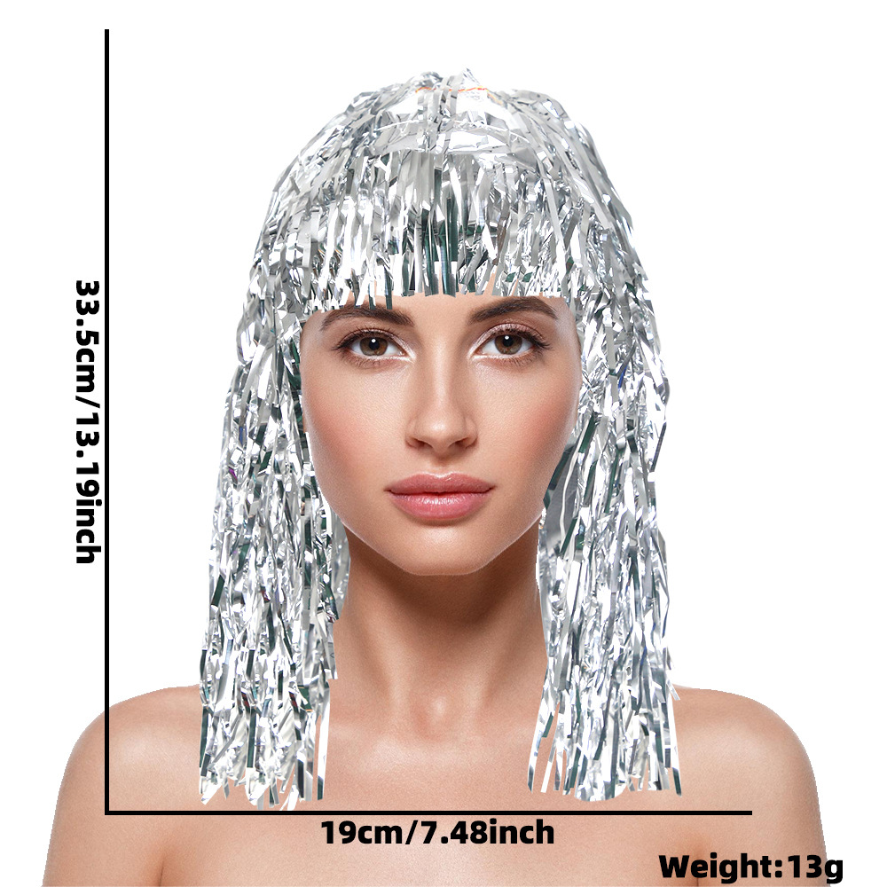 Cosplay Disco Wig Foil Tinsel  - Tinsel Garland Decoration 评论和价格