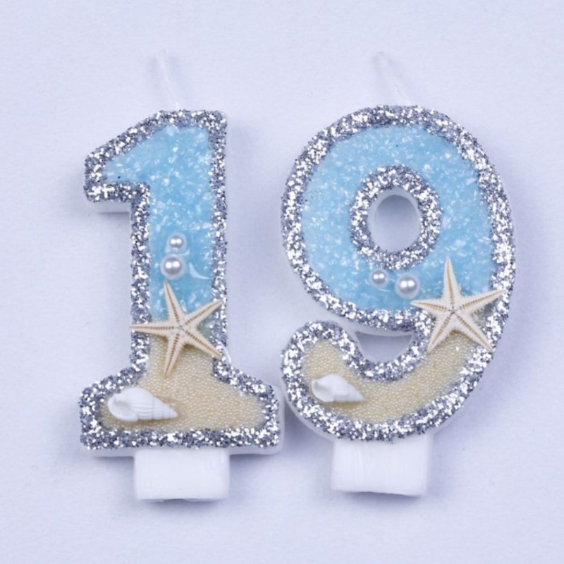 Beach Starfish Number Birthday - Holiday Candle Set 评论和价格