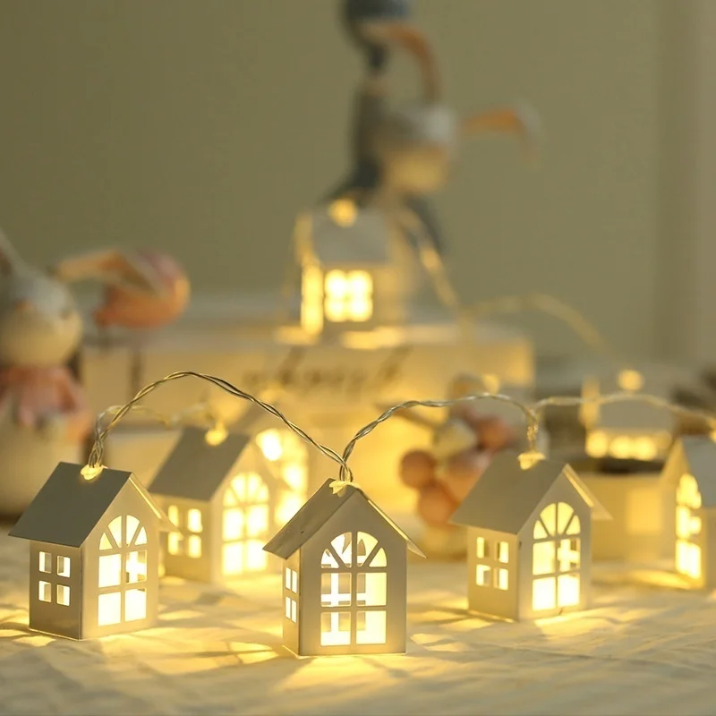 10 LED Christmas Tree House St - Led Fairy String Lights 评论和价格