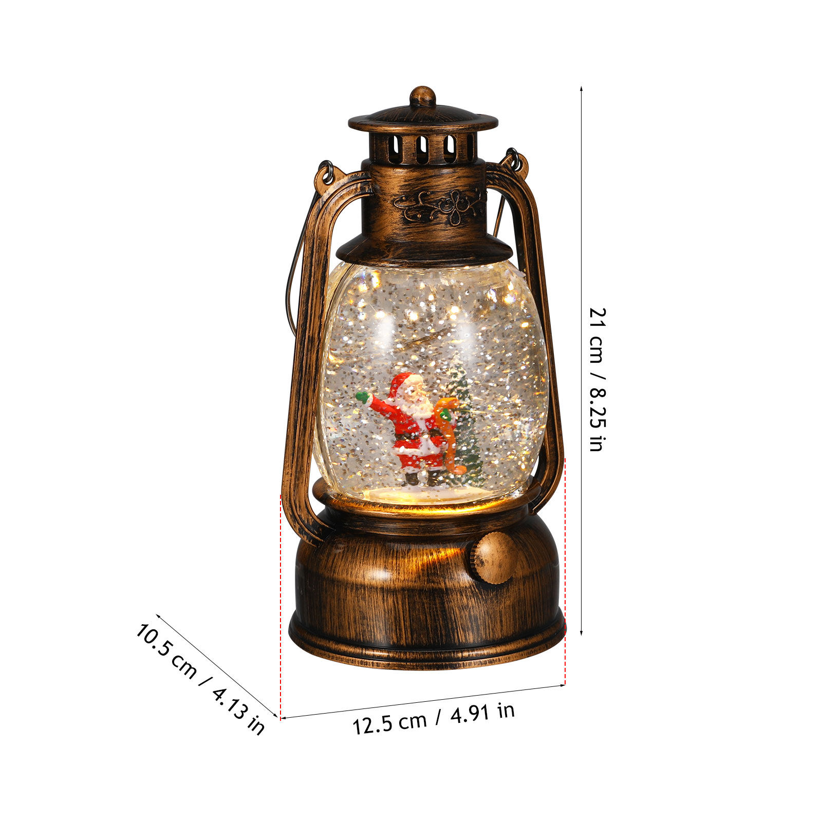 Christmas Snow Globe Lantern w - Snow Globe Musical 评论和价格