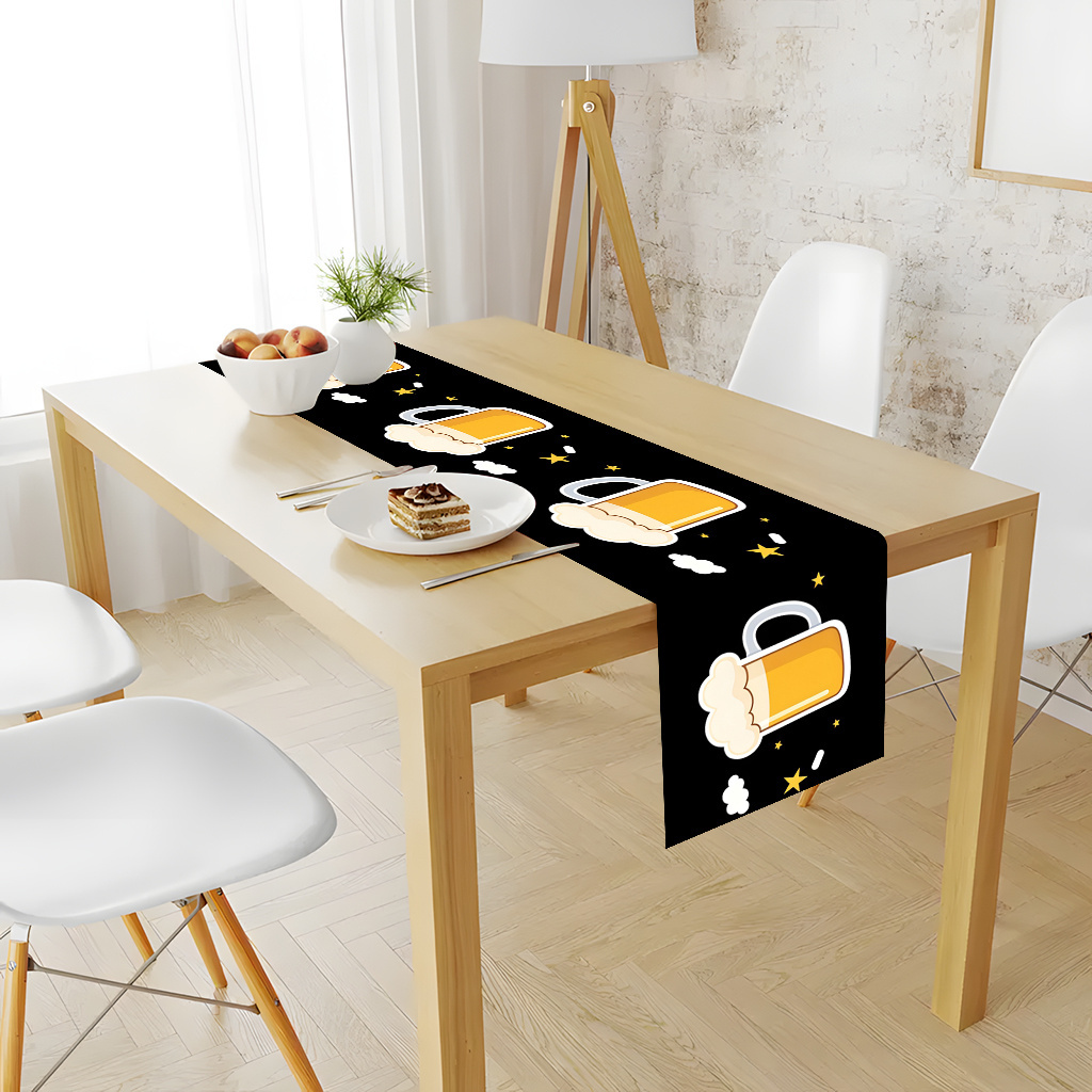 1pc 2D Flat Printed Table Runn - Christmas Table Runner 评论和价格