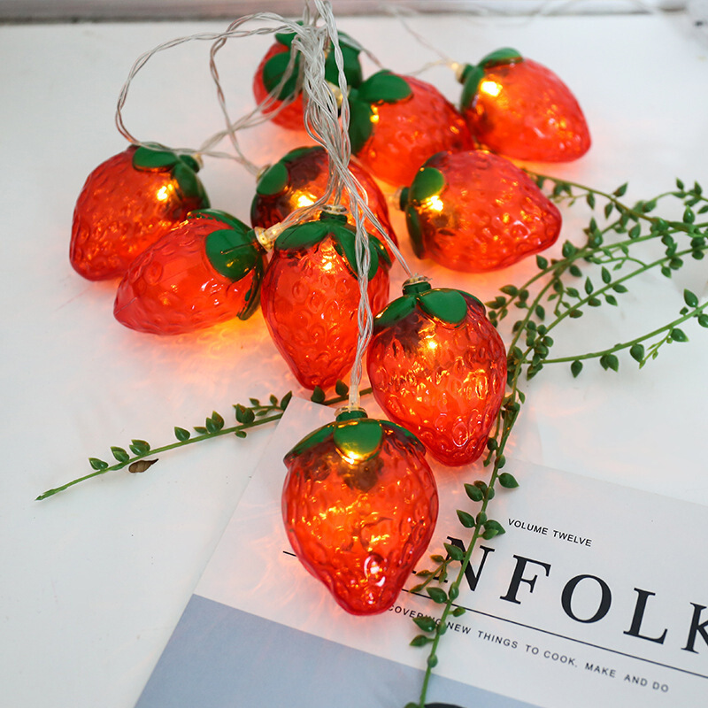 6.5FT 10LEDS Strawberry String - Led Fairy String Lights 评论和价格