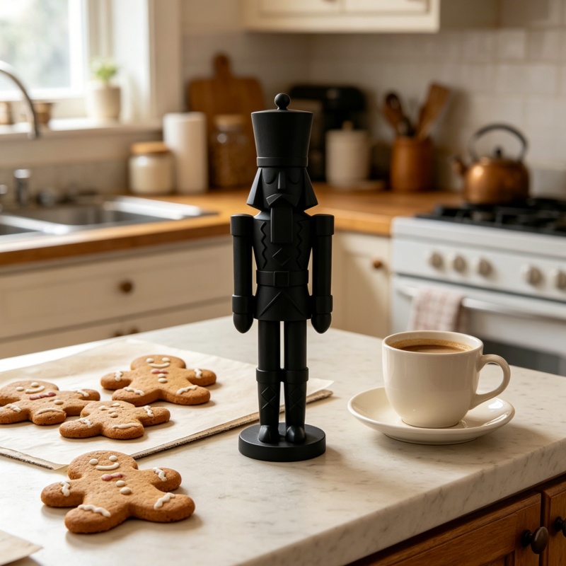 Minimalist Black Nutcracker So - Nutcracker Figurine 评论和价格