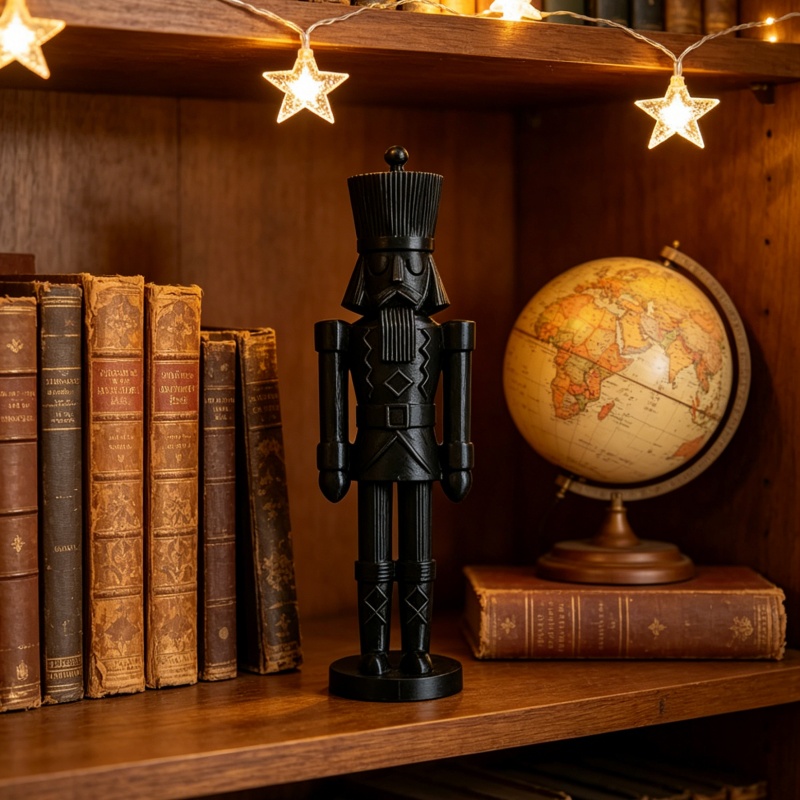 Minimalist Black Nutcracker So - Nutcracker Figurine 评论和价格