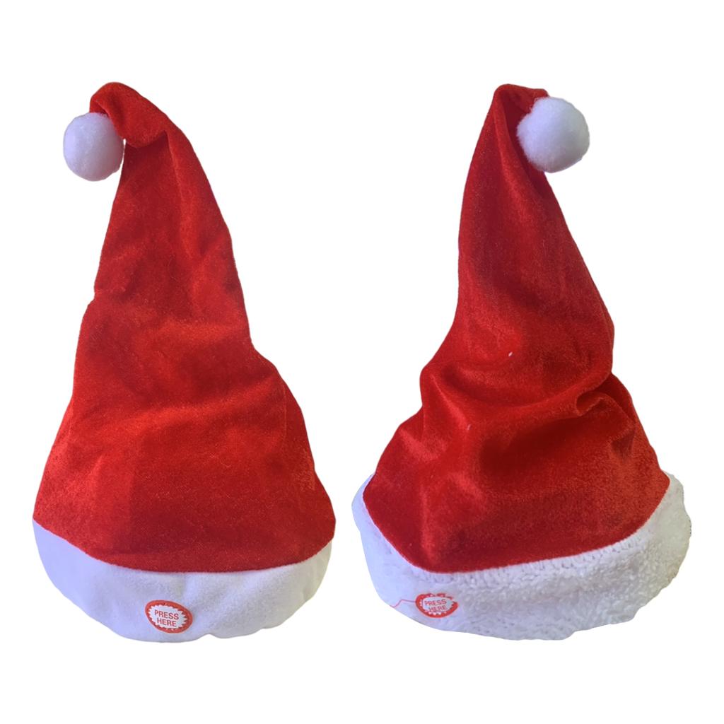 Singing Dancing Santa Hats Dec - Santa Hat Plush 评论和价格