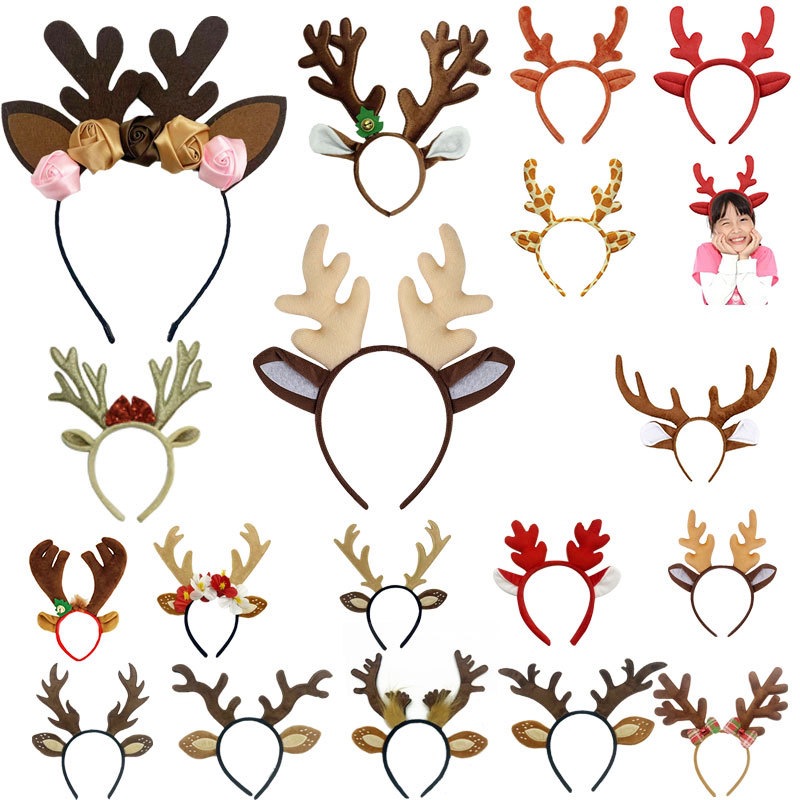 Reindeer Costume Set Tutu Skir - Reindeer Antlers Headband 评论和价格