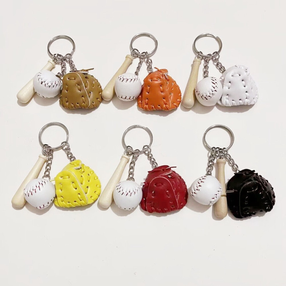 2CM Baseball Keychain 3Pcs Set - Ornament Ball Set 评论和价格