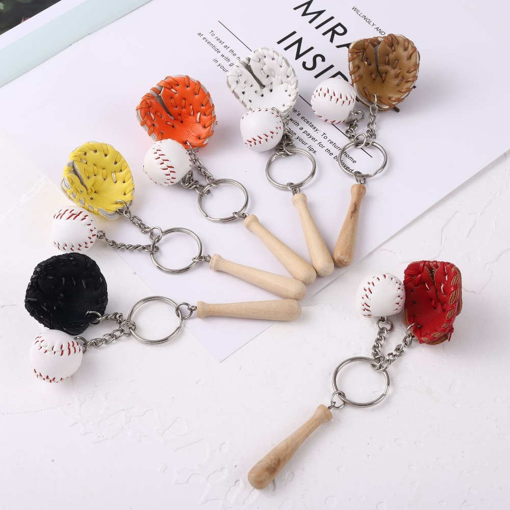 2CM Baseball Keychain 3Pcs Set - Ornament Ball Set 评论和价格