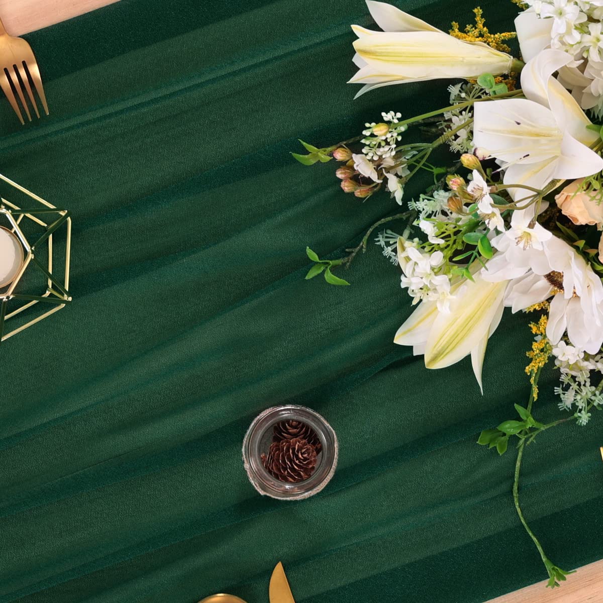 Chiffon Table Runner Nude Shee - Christmas Table Runner 评论和价格