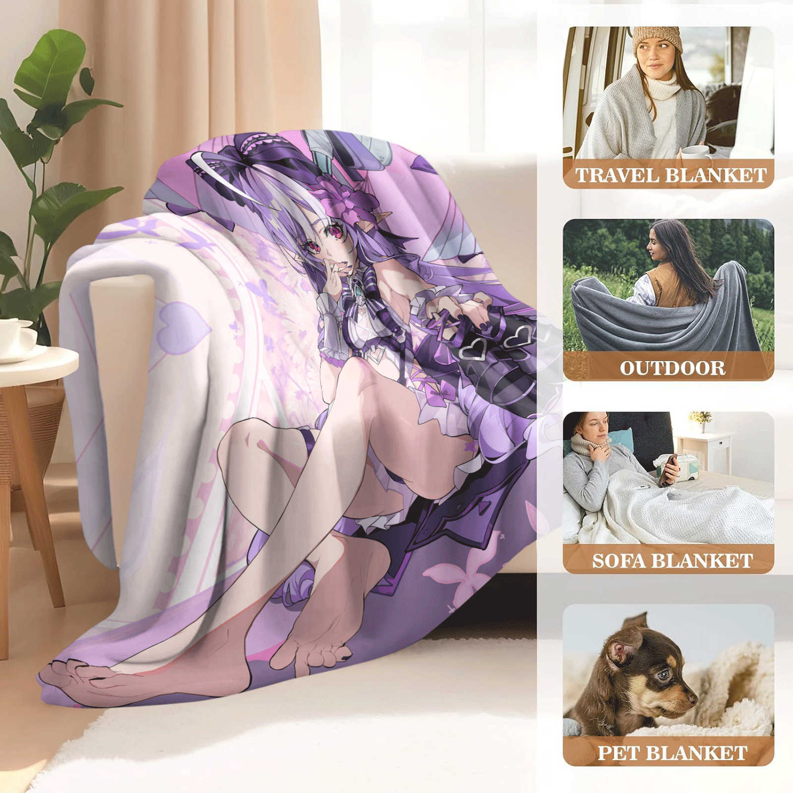 Cartoon Zenless Zone Zero  Fla - Christmas Throw Blanket 评论和价格