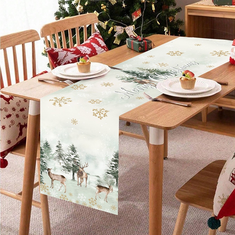 Christmas Table Runner Merry C - Christmas Table Runner 评论和价格