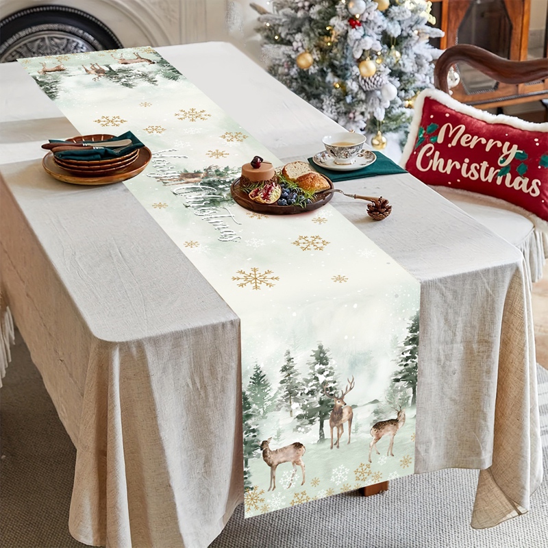 Christmas Table Runner Merry C - Christmas Table Runner 评论和价格