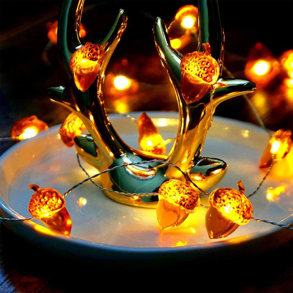 30 LEDs Acorn String Lights Th - Led Fairy String Lights 评论和价格