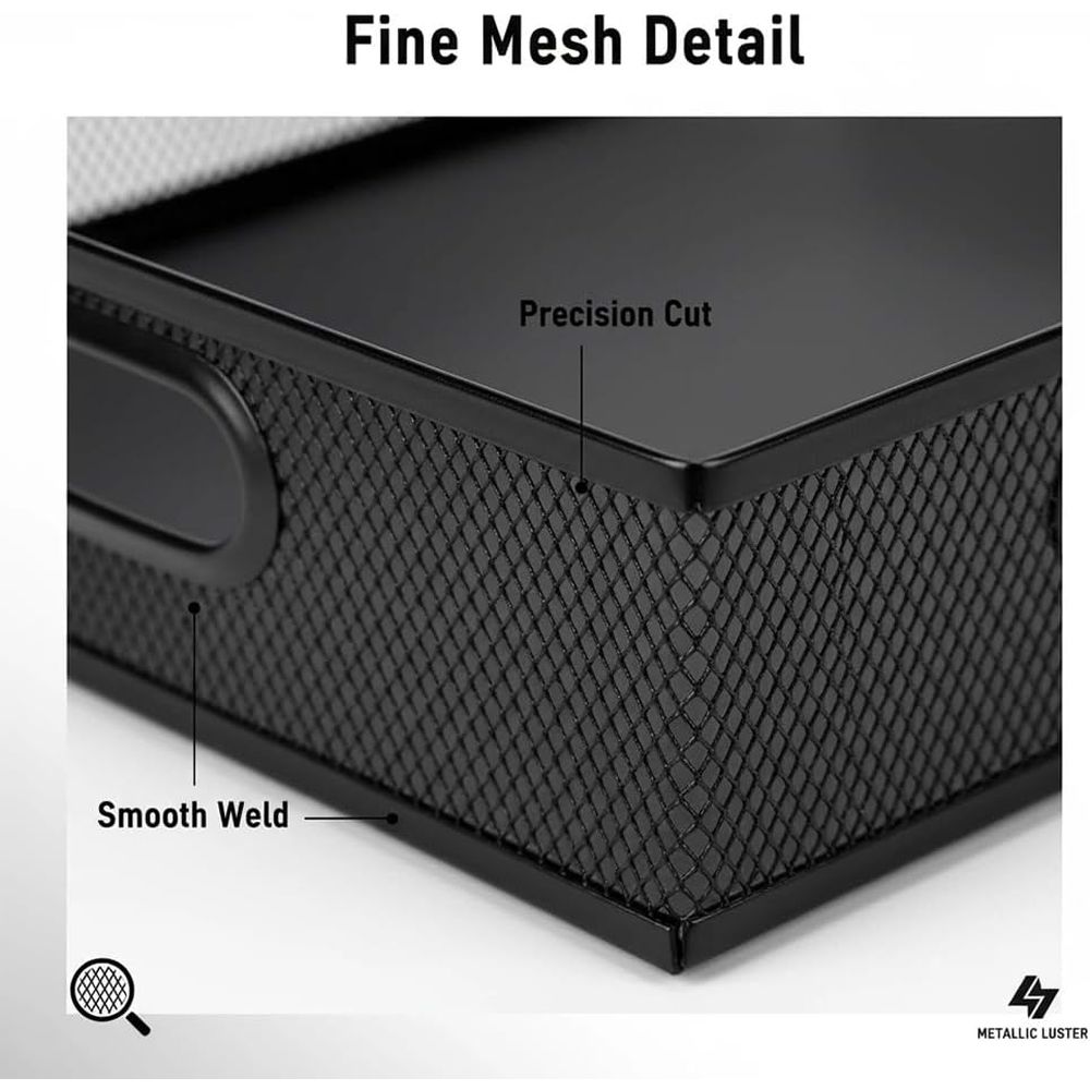 Metal Mesh Desk Organizer Tray - Gift Box Wrap Set 评论和价格