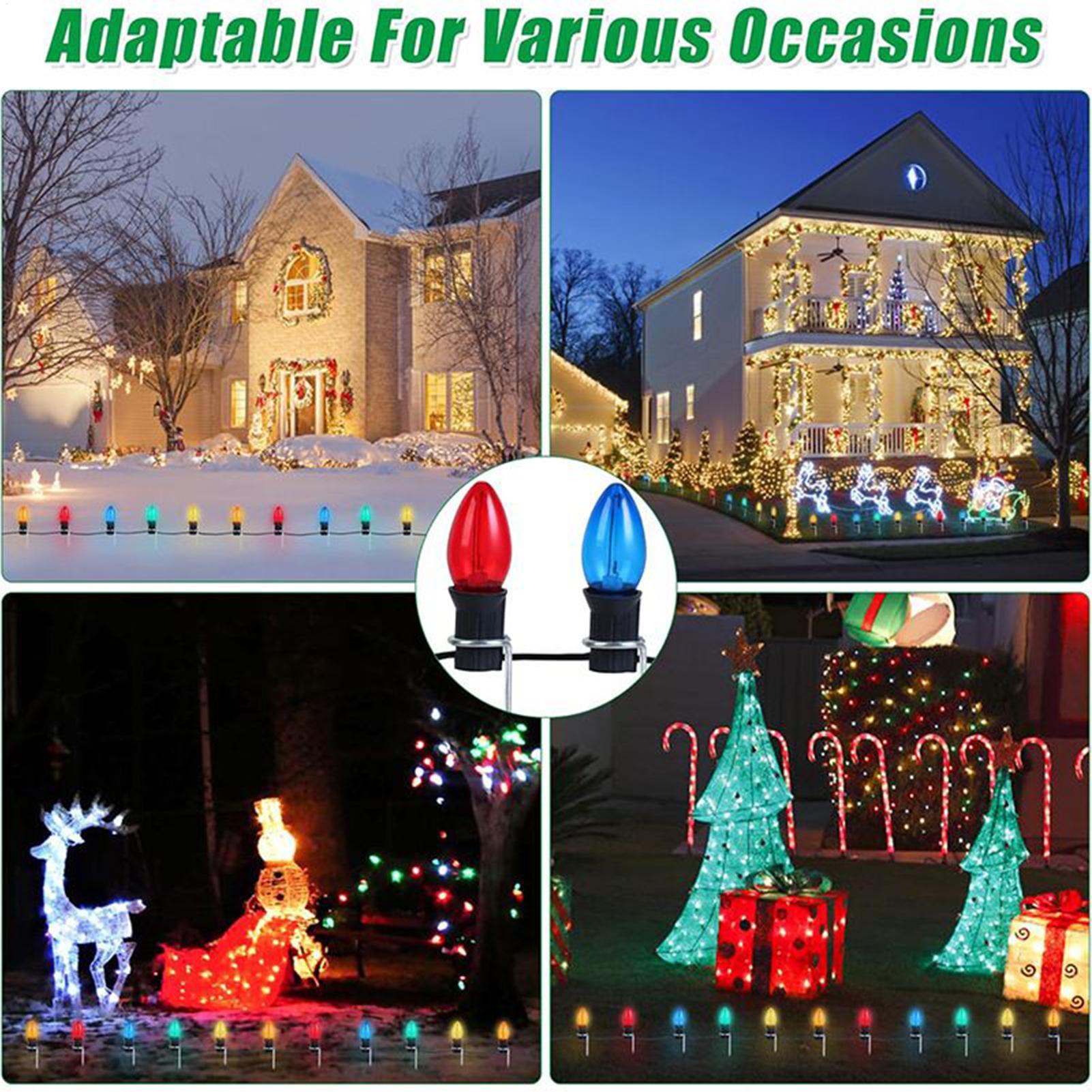 Christmas Light Stakes For Yar - Christmas Lights Outdoor 评论和价格