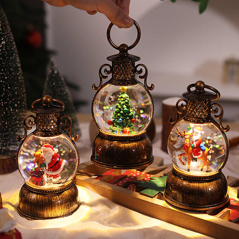 Vintage Style USB Powered Ligh - Snow Globe Musical 评论和价格