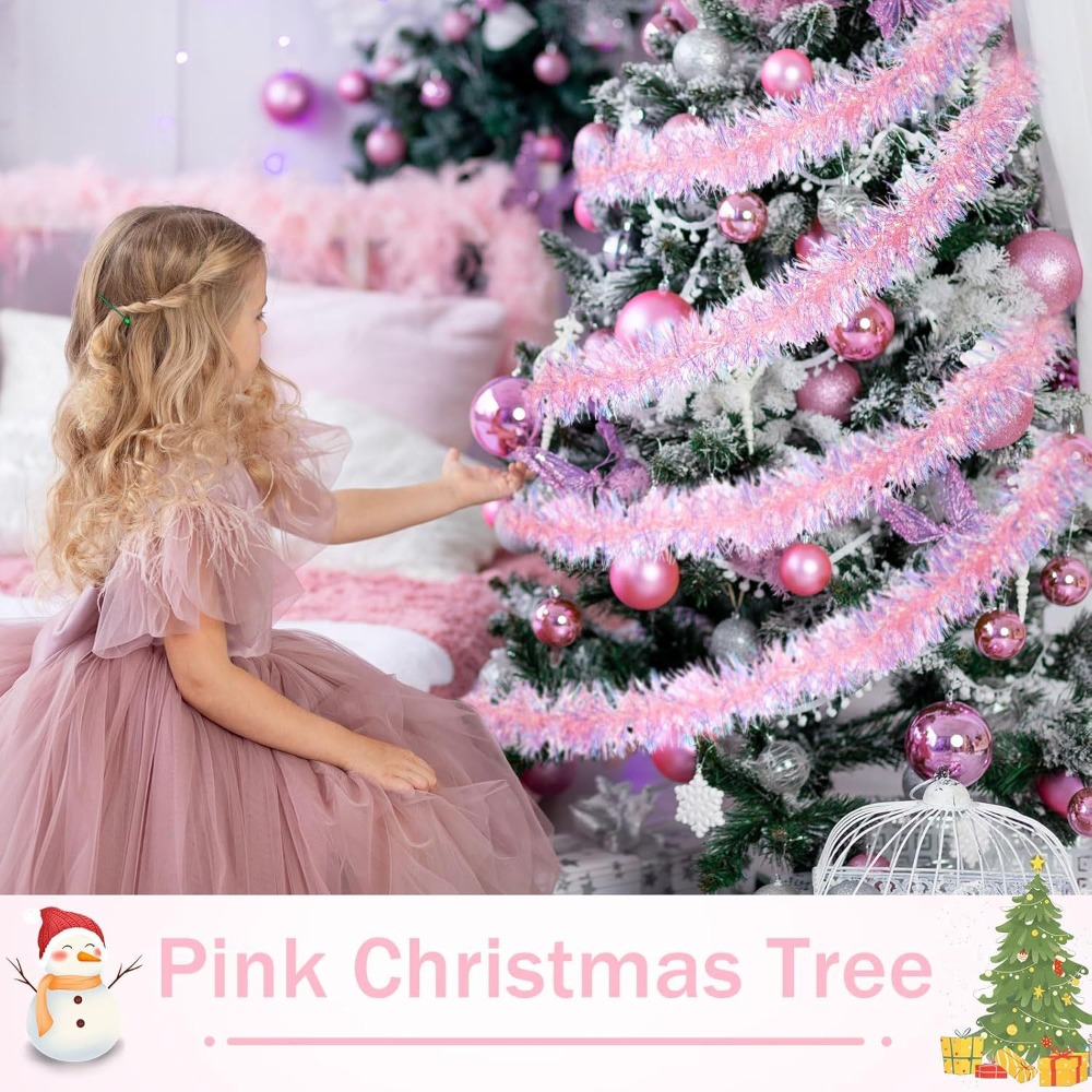 2M/9CM Christmas Decorations S - Tinsel Garland Decoration 评论和价格